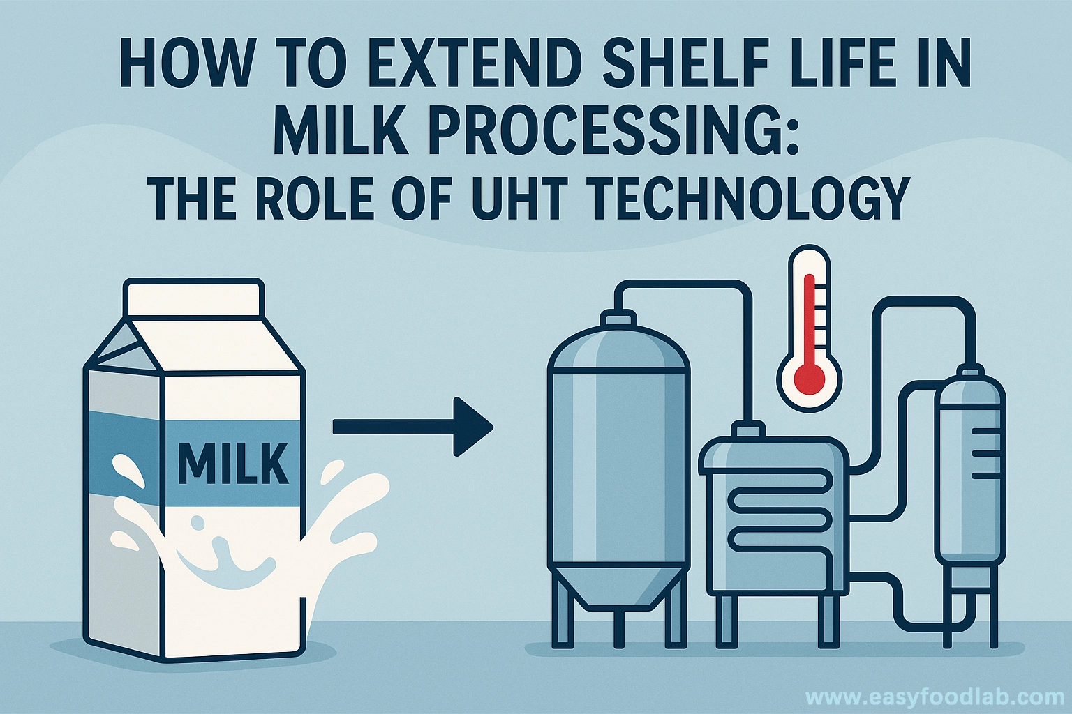 Otu esi agbatị ndụ nchekwa na nhazi mmiri ara ehi: Ọrụ UHT Technology